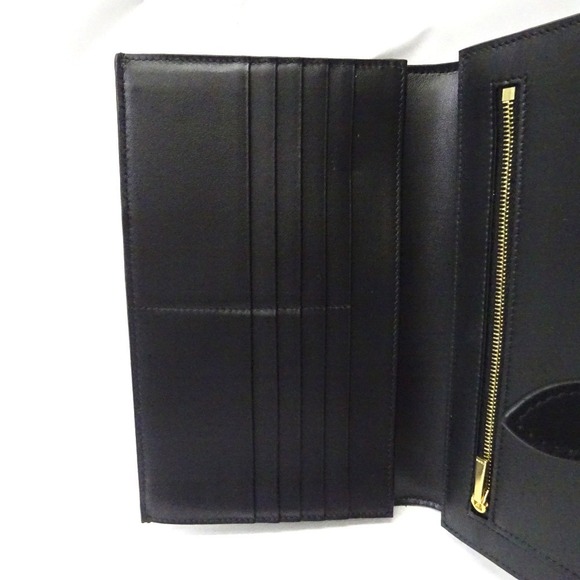 Celine Bifold Large Strap Wallet Black - Picture 7 of 8